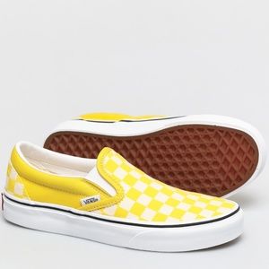 NWB VANS CLASSIC CHECKERBOARD SLIP ON SHOES